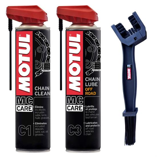 Motul Chain Care Kit With Motul Chain Brush