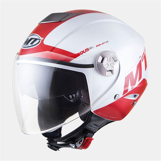 MT Helmets City Eleven White - Red