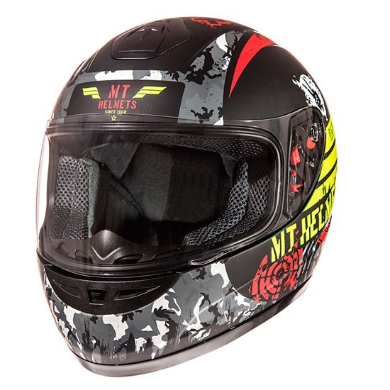 ΜΤ Helmets Sniper Black - Fluo Junior
