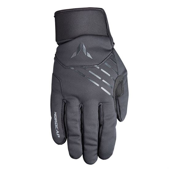 Γάντια Μηχανής Ανδρικά Χειμερινά μαύρα NORDCODE Stratos Soft Shell
