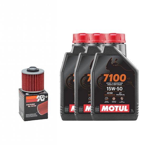 Πακέτο Service MOTUL 7100 15w-50 Με Φίλτρο Λαδιού ΚΝ145 3L Για Yamaha XT600