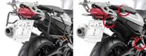 Βάσεις για πλαϊνές βαλίτσες GIVI για SUZUKI V-Strom DL650 PLR532