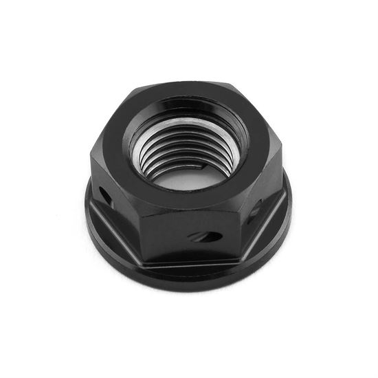 Pro-Bolt Aluminium Nut M10x(1.25mm) Drilled Black