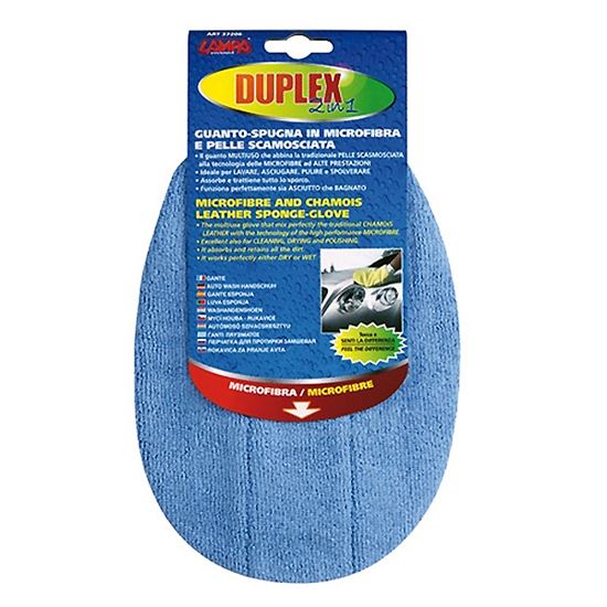 Microfibre and chamois Lampa leather sponge-glove