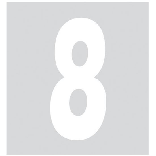 Lampa Spell-It, Adhesive number (140x65 mm) - White - 8