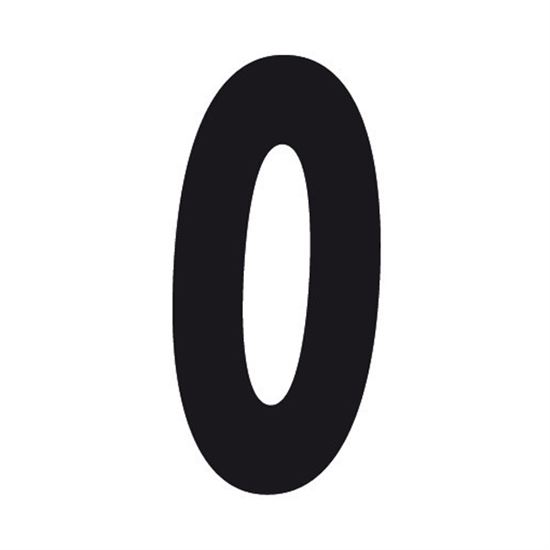 Lampa Spell-It, Adhesive number (140x65 mm) - Black - 0