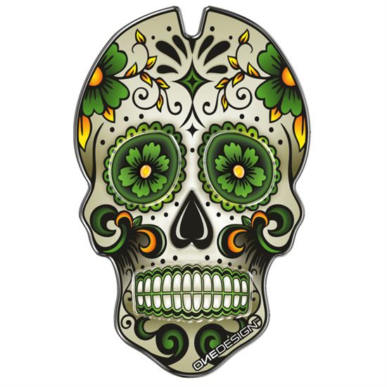 Tank Protector PUIG 3673V Skull Blue