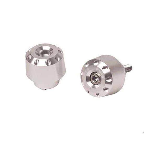 PUIG 6203P-36gr Bar Ends Short Silver