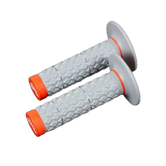 Renthal MX Dual Grips G208 Soft/Firm Comfort Blue Orange