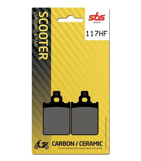 Motorcycle Brake pads SBS 117HF SFA186 SCOOTER 50-124CCM