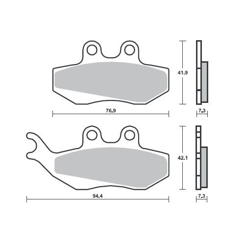 Motorcycle Brake pads SBS 120HF SFA194 SCOOTER 50-125CCM