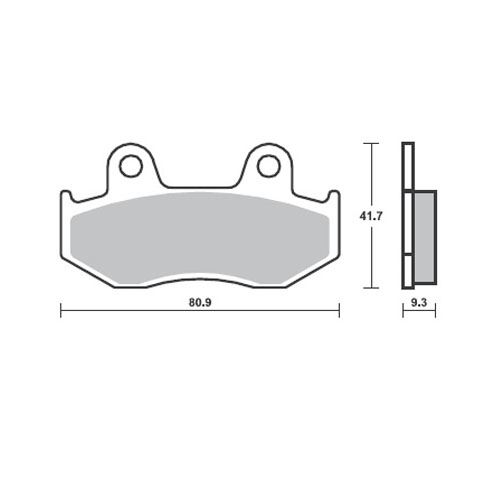 Motorcycle Brake pads SBS 125MS FA323 MAXI SCOOTER 250-600CCM