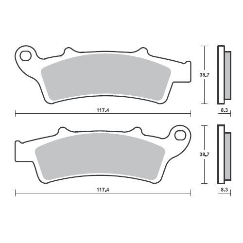 Motorcycle Brake pads SBS 159CT FA324 MAXI SCOOTER 125-249CCM
