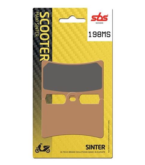 Motorcycle Brake pads SBS 198MS FA252-FA380 MAXI SCOOTER 250-600CCM