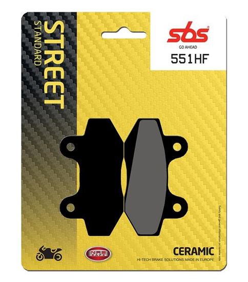 Τακάκια μοτοσυκλετών SBS 551HF FA86 STD FR/RR Z125,SPRINTER125,DINAMIK125
