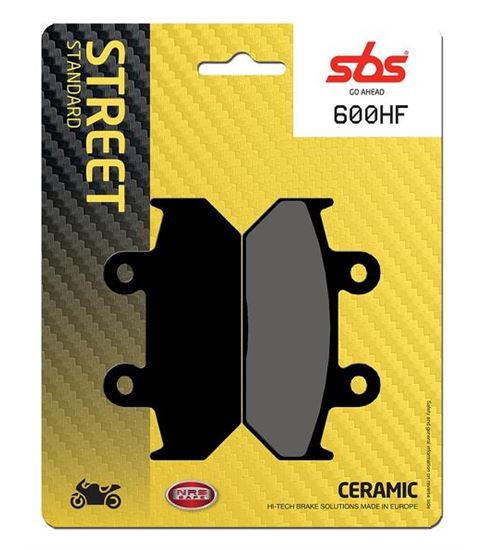 Τακάκια μοτοσυκλετών εμπρός SBS 600HF FA124 STD FR/RR