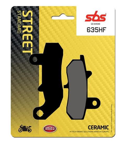 Τακάκια μοτοσυκλετών SBS 635HF FA157 STD FR/RR