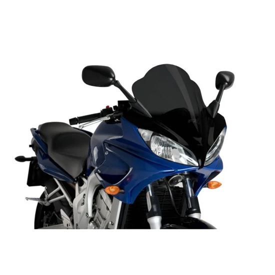 Puig Ζελατίνα Racing Μαύρη για Yamaha FZ6 Fazer (2004-2008)