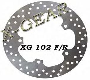 Δισκόπλακα πίσω X-GEAR  APRILIA Leonardo 250 00-04 / BENELLI ADIVA 125 -00