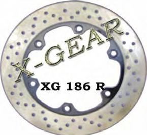 Δισκόπλακα πίσω X-GEAR  HONDA PACIFIC COAST 800 89-92 / CBR 1000 F 87-92