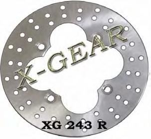 Δισκόπλακα πίσω X-GEAR KAWASAKI ZZR 600 90-06 / EJ 650 02