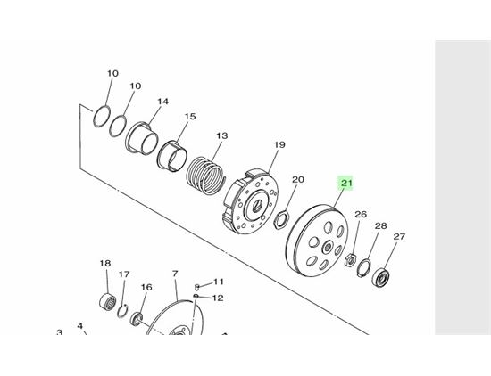 OEM Clutch Housing YAMAHA X-MAX 300