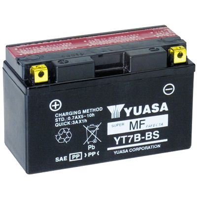 Μπαταρία μοτοσυκλέτας YUASA YT7B-BS ( YT7B-4 ) με υγρά