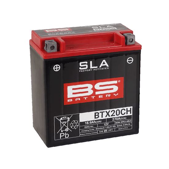 BS Battery BTX20CH (YTX20A-BS) SLA 18.9Ah