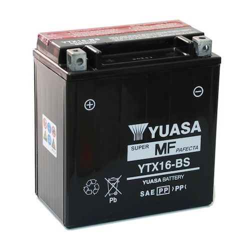 Motorcycle Battery YTX16-BS YUASA VARADERO 1000 MK2