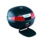 Case KAPPA K35 black with luggage carrier 35 litres