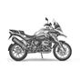 Akrapovic Titanium Black Slip-On BMW R1200 GS 13-18