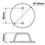 Lampa Shield 2, floor install motorcycles anchoring