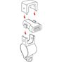Βάση Smartphone Με Φορτιστή USB 12/24V 2.4A 21>32MM Αδιάβροχος