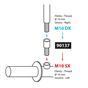 Lampa Mirror adapters - Thread O 10 mm right > O 10 mm left