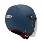 Zeus ZS-213 Helmet Blue Mat Wit Sunvisor