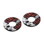 Lampa Donut Off-Road Grips Universal  Black-Red 22MM+25MM 12CM