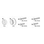 Lampa Bobbins Kit For Forked Stands 6/8 mm Blue Ergal