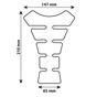 Lampa Pro-Tank X4 adhesive tank pad - Carbon