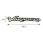 Αυτοκόλλητο Honda Varadero 35 Χ 5 CM Μαύρο - Χρώμιο