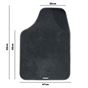 Driver Car Mat Simoni Racing Solo B Black 1 Piece