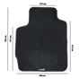 Driver Car Mat Simoni Racing Solo F Black 1 Piece