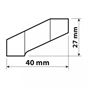 Lampa Offset mirror extender - Thread M10 Right