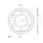 Supersprox Rear Sprocket Red-Black Yamaha Tracer 900 16-18