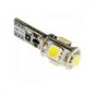 Λάμπα MTECH W5W 5xSMD 5050 Με CAN-BUS 12V Λευκή 2 Τεμάχια