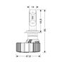 Λάμπες LED Σετ Lampa H7 9-32V 6.500K 4.500lm 50W PX26d 2ΤΕΜ.