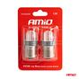 Λαμπάκια LED AMIO P21W 12V 6.000K 500lm 9SMD x 2835 Μονοπολικά  - 2ΤΕΜ.