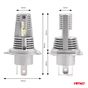 LED Headlights X1 Series H4/H19 AMiO-02965