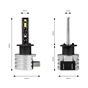 Λάμπες LED Σετ AMIO H1 H-SERIES 9>32V 50W 6500K 2.225lm +200% CSP LED 2 TEM.