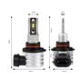 AMiO LED Headlights H-mini Series HB3 9005/HIR1 9011/H10 03334