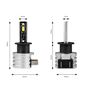 ΛΑΜΠΕΣ LED H3 H-SERIES 9>18V 42W 6500K 3600lm +200% CSP LED  AMiO - 2 TEM.